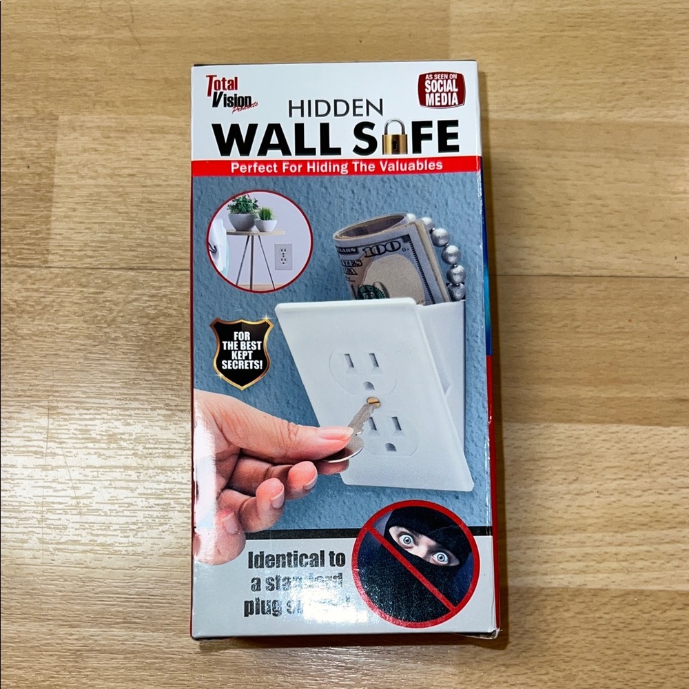 Hidden Wall Safe - White